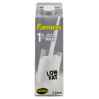 Farmers Milk, 1%, 1L