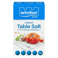 Iodized Table Salt, Windsor, 1kg