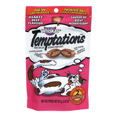 Whiskas Temptations Cat Treats, Hearty Beef