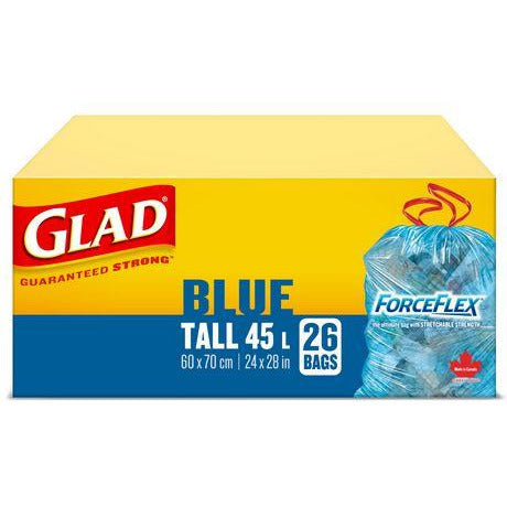 Glad Blue Kitchen Size Tie 'N Toss Recycling Bags (26 pk)