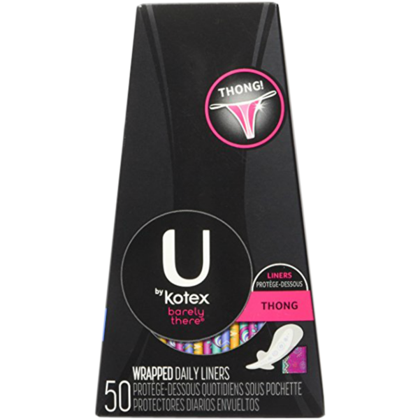 U by Kotex Barely There Thong Liners (50 pk)