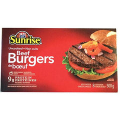 Sunrise Beef Burgers, 500g