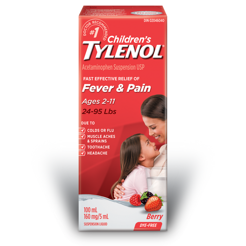 Discontinued - Children's Tylenol, Berry, Age 2-11 Years, 100ml