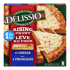 Delissio Rising Crust Frozen Pizza, 4 Cheese, 782g