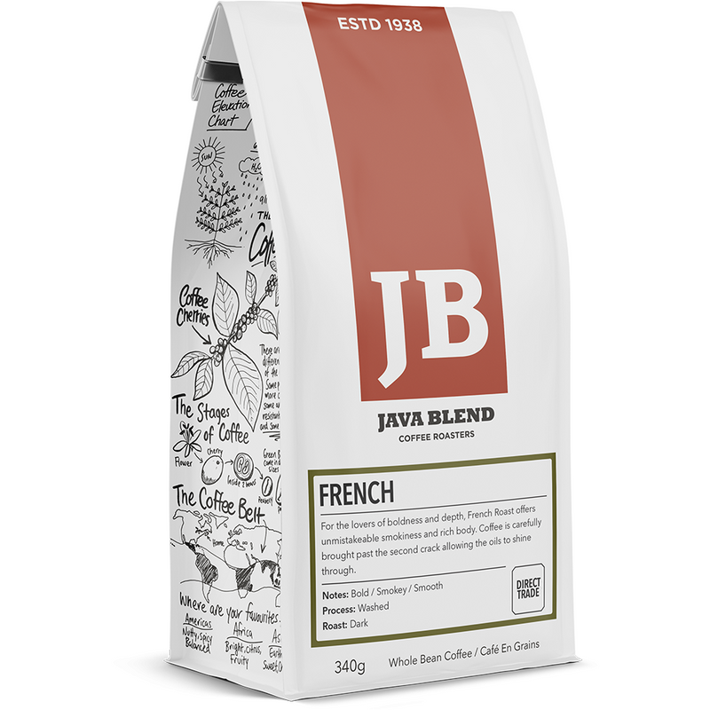 Java Blend Coffee, Fair Trade, French Roast, Ground Coffee, 340g