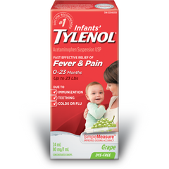 Infants' Tylenol, Grape, Age 0-23 Months, 24ml