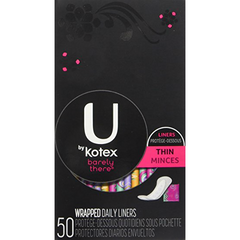 U by Kotex Barely There Thin Pantiliners (50 pk)