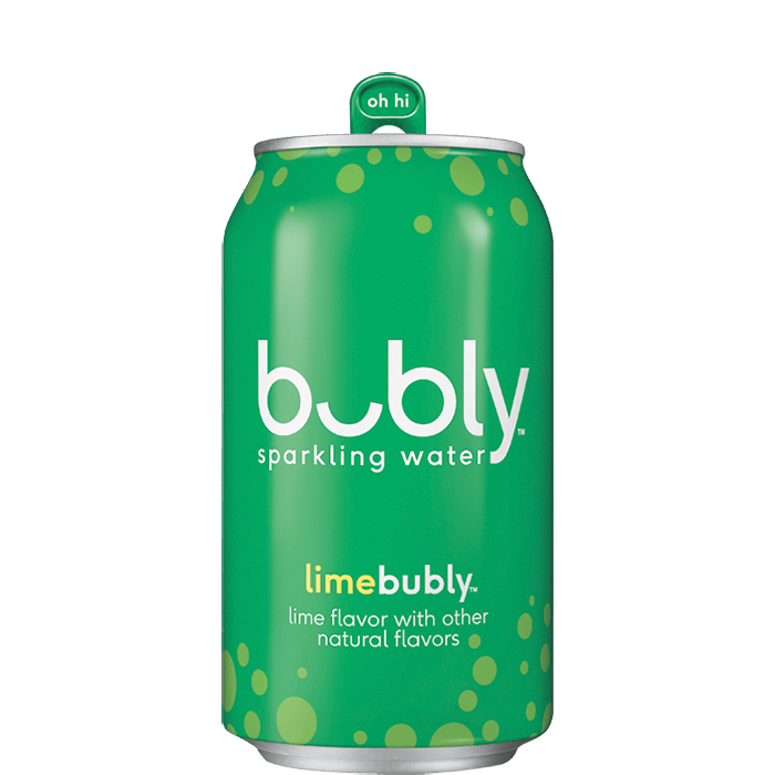 Lime Bubly, Sparkling Water, 355ml