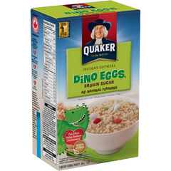 Quaker Instant Oatmeal, Dino Eggs & Brown Sugar