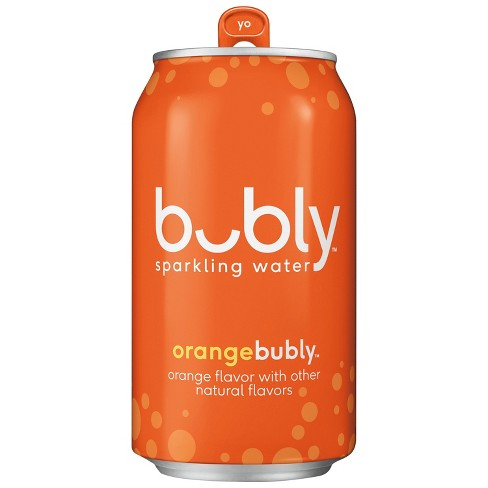 Orange Bubly, Sparkling Water, 355ml