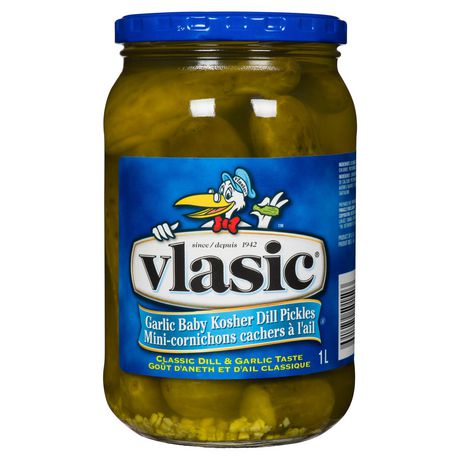 Pickles, Garlic Baby Kosher Dill, Vlasic, 1L