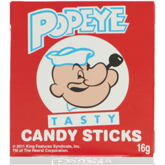 Popeye Tasty Candy Sticks, 16g
