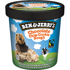 Ben & Jerry's Ice Cream, Chocolate Chip Cookie Dough, 473ml