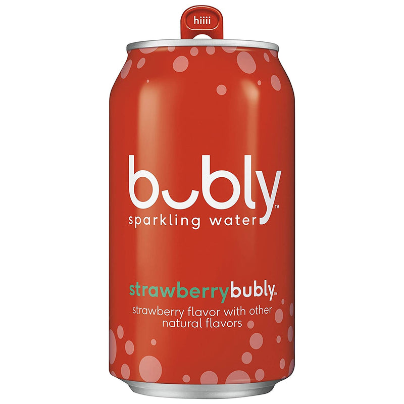 Strawberry Bubly, Sparkling Water, 355ml