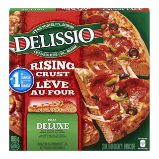 Delissio Rising Crust Frozen Pizza, Deluxe