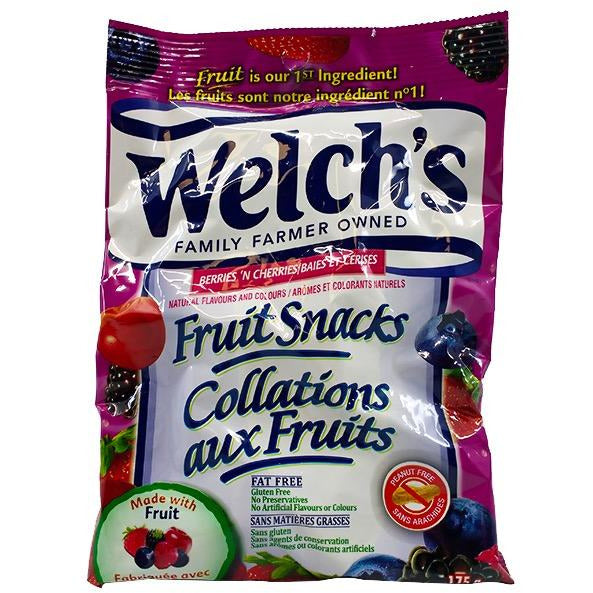 Welch's Berries 'N Cherries Fruit Snack, 175g
