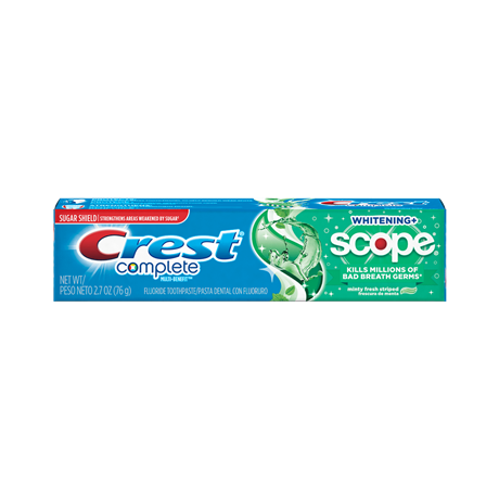 Crest Complete Multi-Benefit Whitening + Scope Toothpaste, Minty Fresh