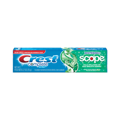 Crest Complete Multi-Benefit Whitening + Scope Toothpaste, Minty Fresh