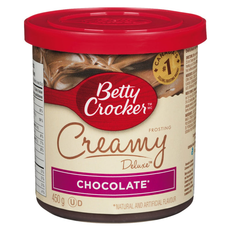 Betty Crocker Creamy Deluxe Frosting, Chocolate, 450g