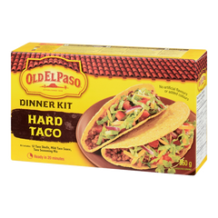 Old El Paso Dinner Kit with Shells, Seasoning & Sauce, Hard Taco