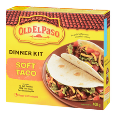 Old El Paso Dinner Kit with Tortillas, Seasoning & Sauce, Soft Taco