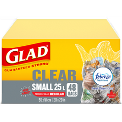 Glad Clear Kitchen Size Garbage Bags (48 pk)
