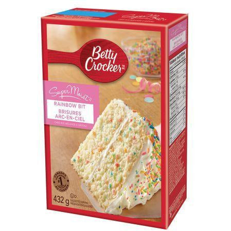 Betty Crocker Super Moist Cake Mix, Rainbow Bit
