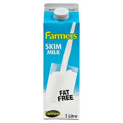 Farmers Milk, Skim, 1L