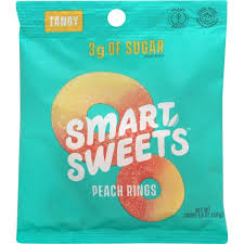 Smart Sweets, Peach Rings, 50g