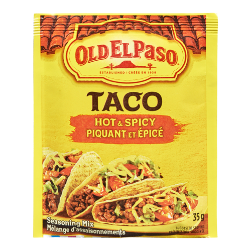 Old El Paso Taco Seasoning Mix, Hot & Spicy