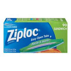 Ziploc Sandwich Bags (90 pk) bc
