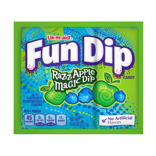 Lik-m-aid Fun Dip, Razz Apple Magic Dip, 12.1g